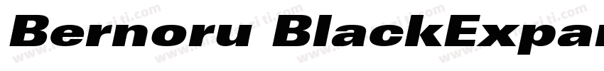 Bernoru BlackExpanded字体转换
